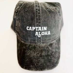Captain Aloha Dad Hat Black