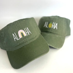 Aloha Dad Hat Olive R
