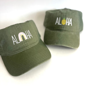 Aloha Dad Hat Olive P